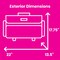 Everything Mary XL 4 Wheel Collapsible Rolling Sewing Machine Storage Case, Artistic Floral